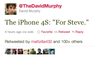 iPhone4S = For Steve